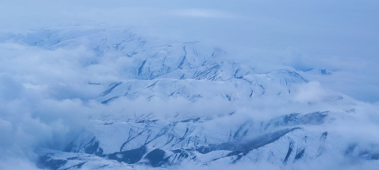 تصویر هوایی از قله واریش