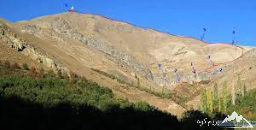 قله چشمه شاهی به  پهنه حصار