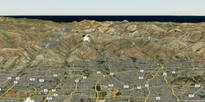 نقشه کوه های تهران:راهنمای نقشه مسیرهای کوهنوردی تهران