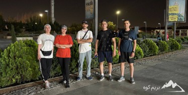 تمرین هوازی در دریاچه چیتگر